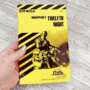 Cliffs Notes Twelfth Night Study Guide Vtg‎ Booklet Shakespeare English Classics